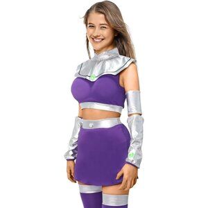 Bulex US Size SMALL Starfire Costume Halloween Cosplay Party Anime